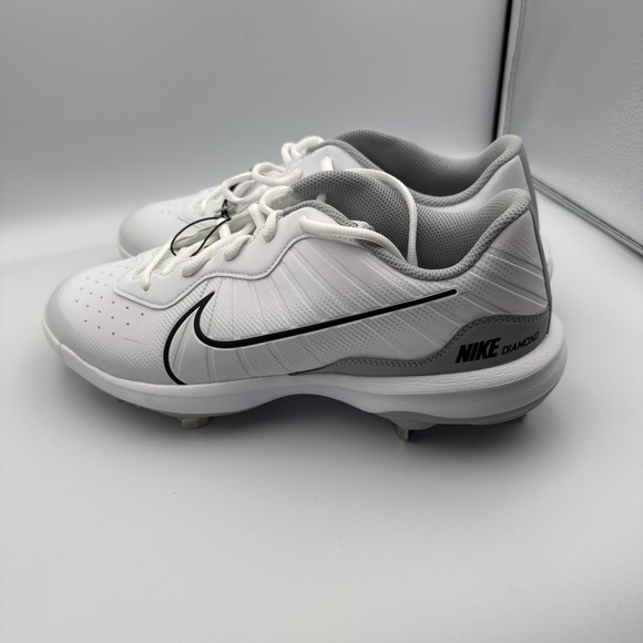 Nike Alpha Huarache Varsity 4 Low Men Size 11.5 Baseball Cleats Shoes DJ6516-100 - Picture 1 of 8
